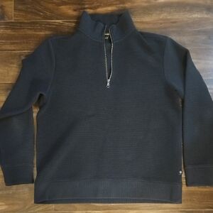 Banana Republic Men's Dark Gray Zip-Up Sweater